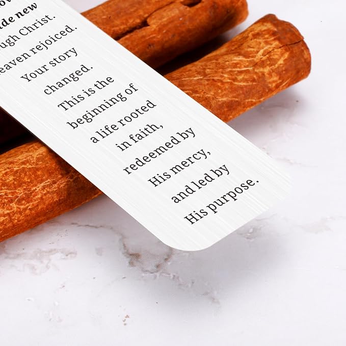 Adult Baptism Gifts for Women Men, Bulk Christian Baptism Gifts for Girls Boys, Left It in the Water Baptism Bookmark, College Dorm Room Essentials, Confirmation Gift First Communion Faith Bookmark