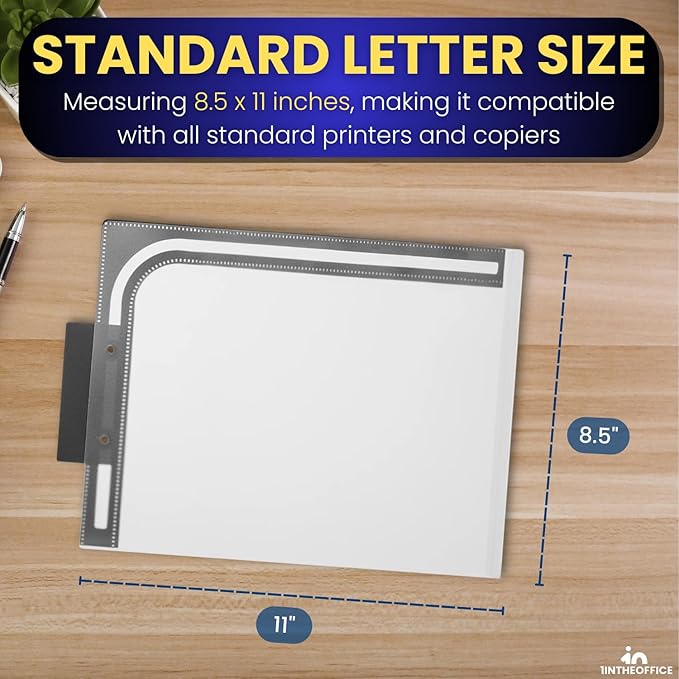 1InTheOffice Plastic File Folder, Letter Size 1/3-cut Sliding Top Tabs, Reinforced File Folder, Hard Plastic File Folders, Colored Tab Folders, Assorted Colors, 6 Pack