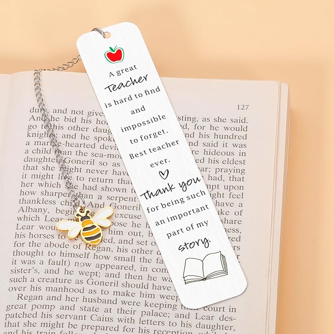 End of School Year Gifts for Tteacher Mentor from Students, Teacher Appreciation Summer Bookmark Gifts for Women Men, Christian Grad Retirement Birthday Gift, Thank You Presents for Retired Teacher