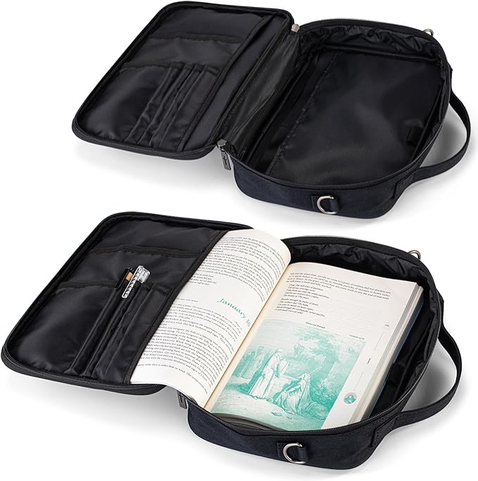 Montana West Bible Covers for Women Men with Leather Bookmark Carrying Book Case Church Bag Outdoor Protective