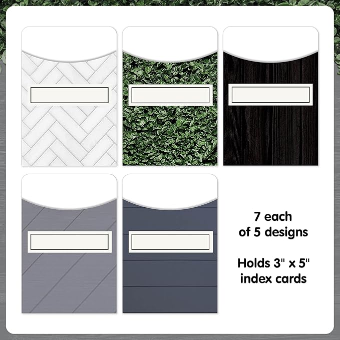 Teacher Created Resources Modern Farmhouse Library Pockets - Multi-Pack