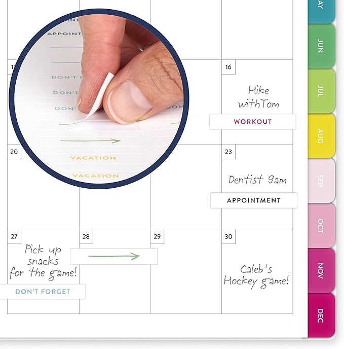 AT-A-GLANCE 2027 Planner, Simplified by Emily Ley, Weekly & Monthly, 5.5" x 8.5", Berry Floral (EL59-200-27)