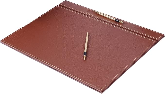 Desk Organizers - Desk Accessories - Leather Desk Organizer - Bonded Leather Desk Set - Home Office Accessories - Desk Supplies - Leather Desk Set - Office Accessories - 14 PCS (TAN)
