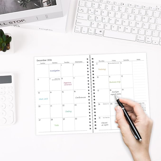 KONVINIT 2026-2027 Monthly Planner, 30 Months Calendar 2025 Planner - Runs From July 2025 Until December 2027-5.9'' x 8.4'' - Blue Monthly Planner 2025-2027 for Office Supplies