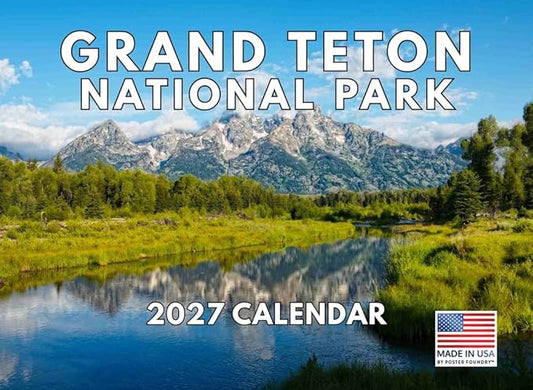 Grand Teton National Park Calendar 2027 Monthly Wall Calender 12 Month