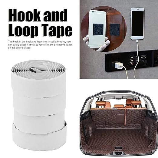 Self Adhesive Hook and Loop Tape, 4pcs Can Be Cut to Any Length Tape 150 X 2cm 59.1 X 0.8inch