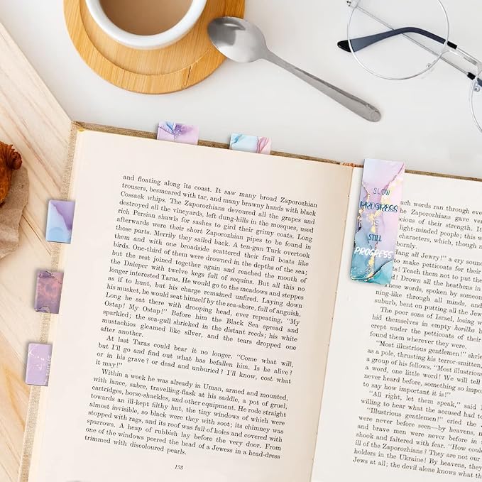 Inspirational Bookmarks for Women Men, Style C, 10 PCS | Magnet Page Markers, Assorted Book Markers, For Book Lovers, Students, Teachers, Adults