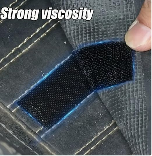 20 Pairs Heavy Duty Hook and Loop Tape, Strong Adhesive Self Adhesive Interlocking Strips for Home, Office, Car - No Drill, Damage-Free, Reusable Fasteners (11 * 11in)