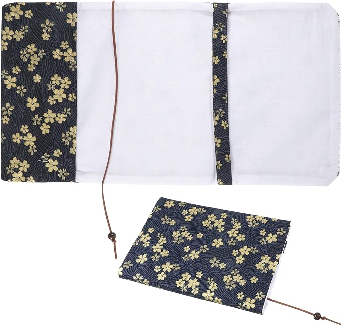 Paperback Book Cover, Adjustable Soft Fabric Book Cover, Books Covers Fit A5 Size 5.5x8.2 Inch Paperbacks for Notebook Journal, Hardcover Protection