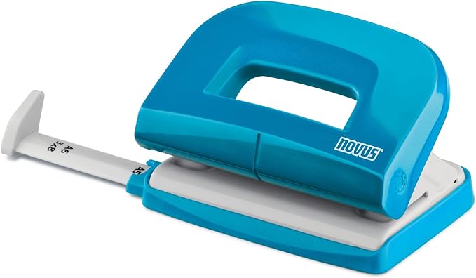 Novus 020-1876 Twin Set Stapler with Punch E 15/E 210 – Desk Set Petrol