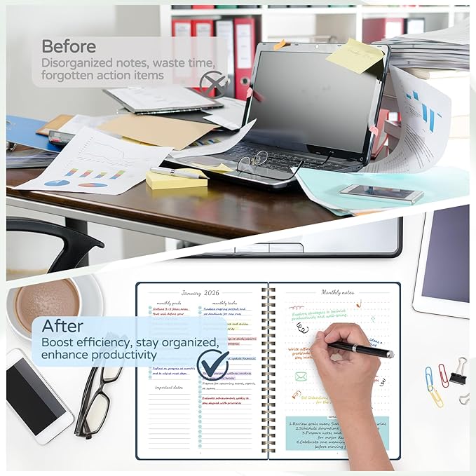 Monthly Planner 2026-2027, 2 Year Calendar 2026-2027 (Jan 2026 - Dec 2027), 7" x 10", 26-27 Monthly Calendar Planner, 24-Month Planning Book for Home School Office Supplies