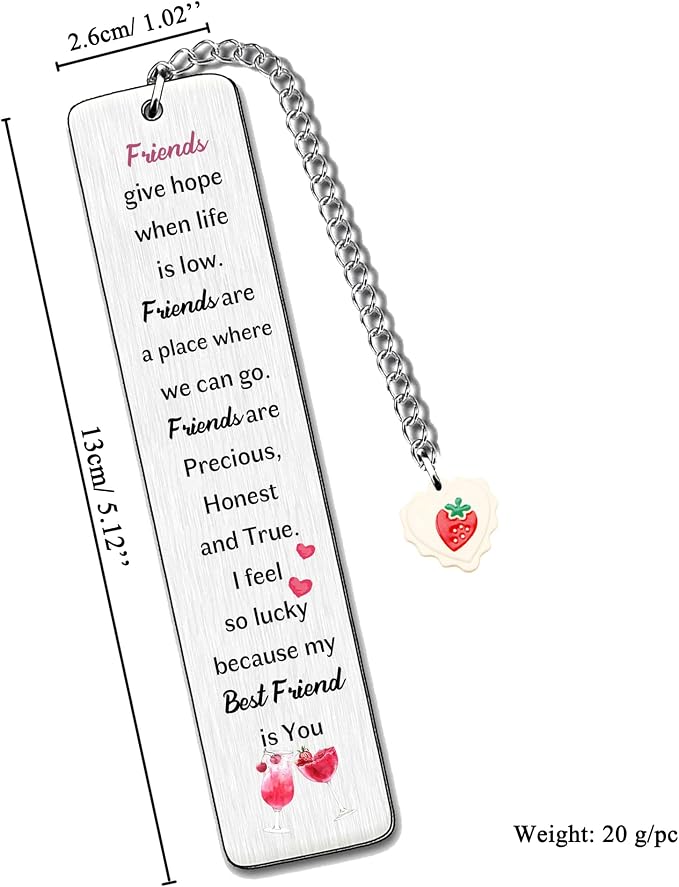 Bookmarks Graduation Friendship Appreciate Gifts Women Teens Best Friends Go to University Encourage Keepsake Birthday Christmas Distance Accompany Back to School Friends Give Hope When Life is Low
