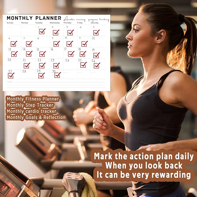 Monthly Planner Notepad - Undated Monthly Planner with 52 Sheets Monthly Calendar Notepad,Desk Planner for calendars, planners & organizers,A4,8" x 11",52 Sheets