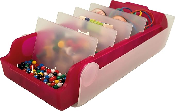 Helit BeeBox Flash Card Box A8 for 600 Cards Red