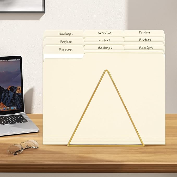 File Folders,21 Pack Manilla Folders 8.5x11,1/3 Cut Tabs Manila Folders for Easy Labeling and Organization,File Folders Letter Size for Documents School Classroom Office Supplies