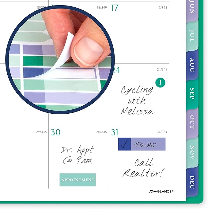 AT-A-GLANCE 2026 Planner, Weekly & Monthly, 8.5" x 11", Large, BADGE, Geo (1753G-905-26)