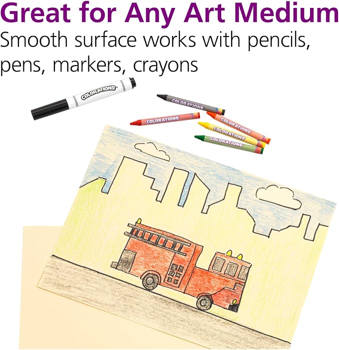 Tagboard - 9" x 12", Manila, Specialty Paper, School Art Supplies, Art Supplies, Craft Projects, Children, Gift, Classroom, Home, Arts and Crafts, Drawing, Coloring