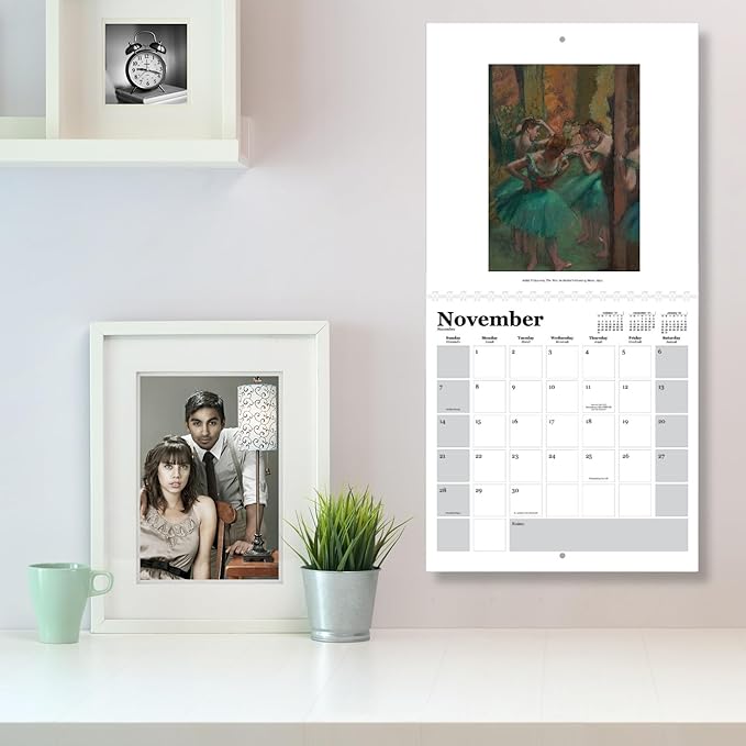 Degas Ballerina’s- 2026 Wall Calendar 12” x 12”- Master Impressionist Artist in Pastel and Oil- Printed on FSC Certified Cardstock Paper- Monthly Organizer for Home and Office