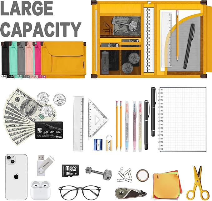 A5 Conference Folder Business Organiser Bag Notepad Carrying Case Document Case A5 Portfolio Organiser (Fresh Orange)