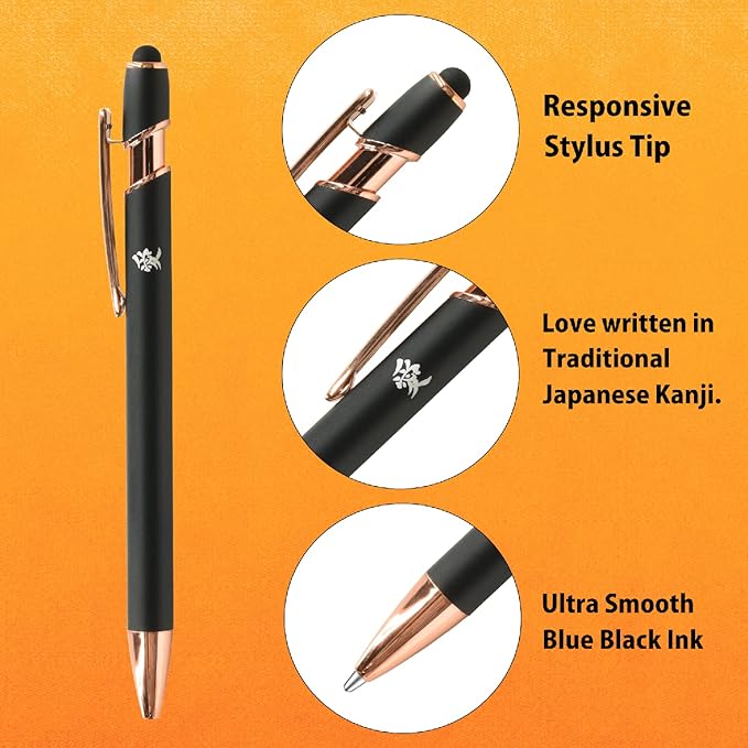 Pilot Fountain Pen Kakuno Family Series Kakuno Baby Clear Yellow Medium Point FKA-1SR-KBAY-M With Kanji LOVE Sticker, 5.15 x 0.59 x 0.78 in