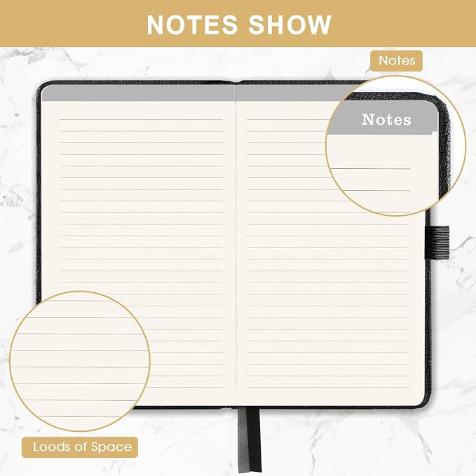 Pocket Planner/Calendar 2026-2028 - 3 Year Monthly Planner 2026-2028, Jan. 2026 - Dec. 2028(36 Months), 6.2" x 3.8", Pocket Planner with 60 Note Pages, Pen Holder, Back Pocket - Black