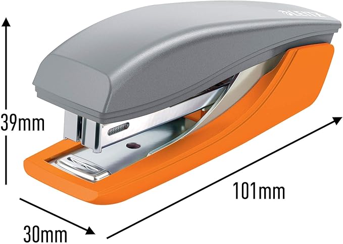 Leitz Mini Stapler & Hole Punch Set, Staple or Punch up to 10 sheets, Includes Staples, Urban Chic Range, Blue/Black, 55996088