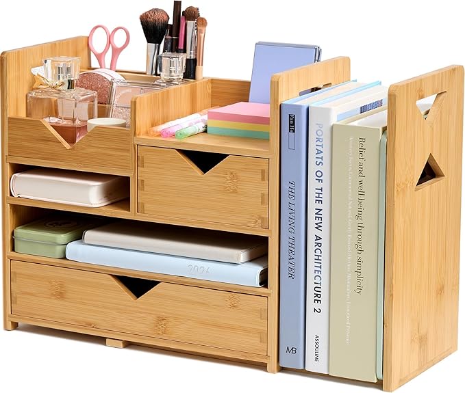 Pandorama Bamboo Desk Organizer (Medium)