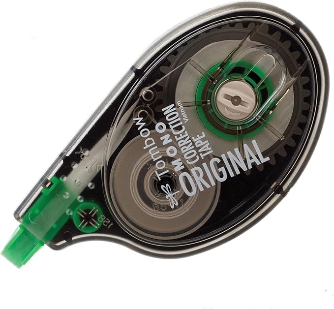 Tombow 68720 MONO Original Correction Tape,. Easy To Use Applicator for Instant Corrections,White,10 Count (Pack of 8)