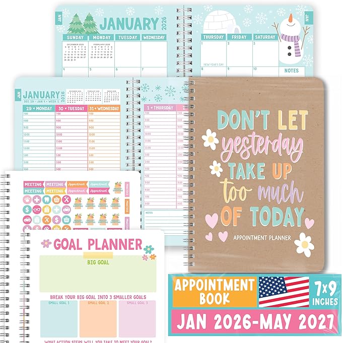 Hourly Appointment Book 2026-2027 - Appt Book 2026, Hourly Daily Weekly Monthly 2026 Appointment Planner, Schedule Planner, Scheduling Books, Appointments Calendar Home Office Business