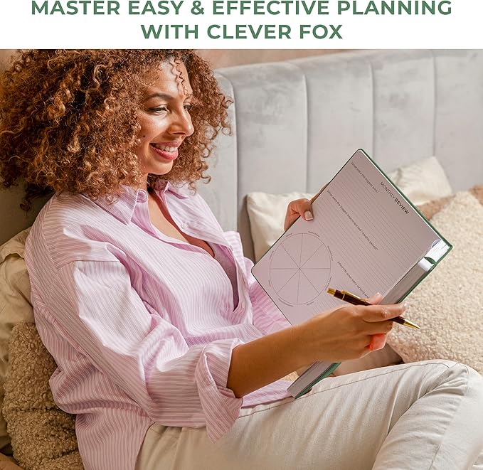 Clever Fox Planner PRO Dated (Jan 2026–Jan 2027) Weekly & Monthly Life Planner to Increase Productivity, Time Management and Hit Your Goals – Organizer, Gratitude Journal – A4 Size (Forest Green)