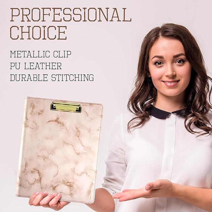 Business Padfolio, Leather Material Modern Padfolio, Business Portfolio Organizer with a Lined Notebook Included.