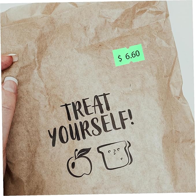 5000pcs Price Tag Paper Labels for Tag Machines with Smooth Output Clear Printing Fast Drying Ink Easy Stick Price Markers for Retail and Office Use
