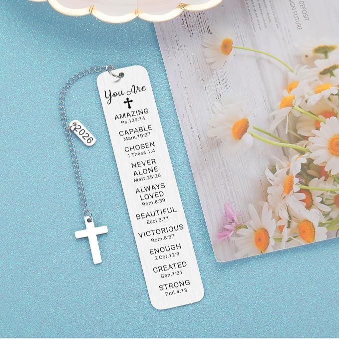 Baptism Gifts for Teen Girls Teenage First Communion Gifts for Girls Teens Boys Religious Christian Confirmation Gifts Bookmark for Women Girls Graduation Birthday Gifts Stocking Stuffers for Teen Boy