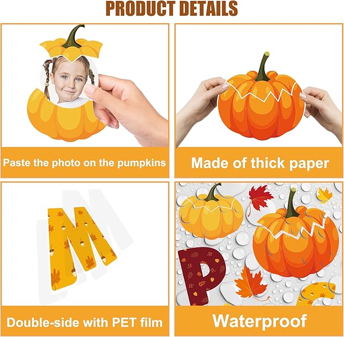 Pezutoi Fall Bulletin Board Decorations Set Autumn Welcome to our Patch Cutouts Fall Harvest Maple Leaves Bulletin Board Decor for Classroom Chalkboard