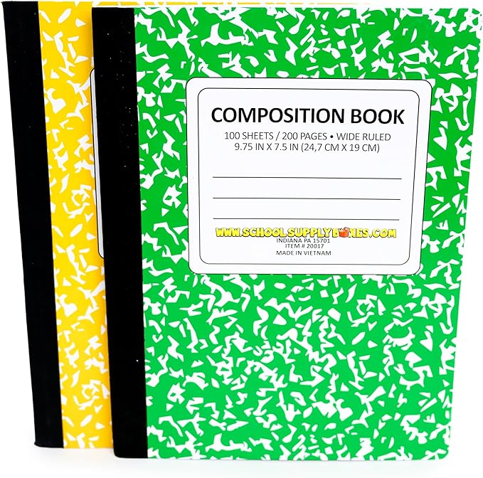 Back to School Essentials Supplies Kit Bundle for K-8 Students – 20-Piece First Day of School Must-Have Set with Notebooks, Pencils, Folders & More