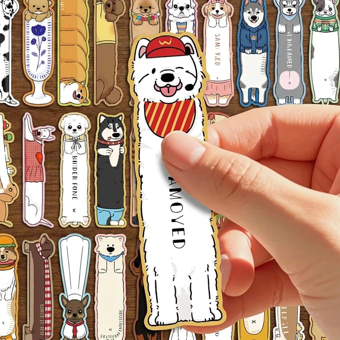 Cute Bookmarks Bulk Gifts - 90 Pcs Dog Paper Bookmark for Women Girls Students Book Lovers Animals Page Marks School Office Classroom Reading Accessories Bookish Gift for Birthday Graduation