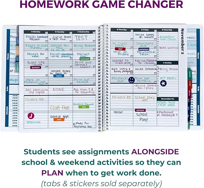 Order Out Of Chaos Academic Planner 2026-2027 Daily Weekly and Monthly Calendar, School Agenda Book, July 2026-June 2027 planner 8.5x8.25 Homework Organizer (Fresh Sage)