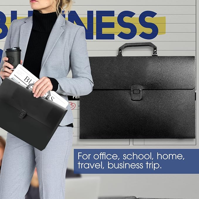 BAZIC Products A4/Letter Size Document Case with Handle, for Documents Office School, Case of 24