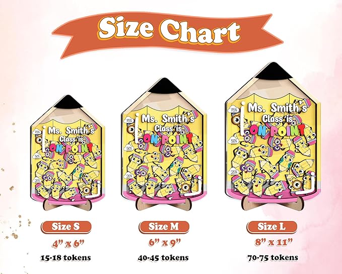 Personalized Pencil Magnetic Reward Jar Colorful for Classroom Magnetic Token Good Behavior System for Kids Custom Name Teacher Reward Jar Classroom Incentive Chart Decor Positive Reinforcement Tool