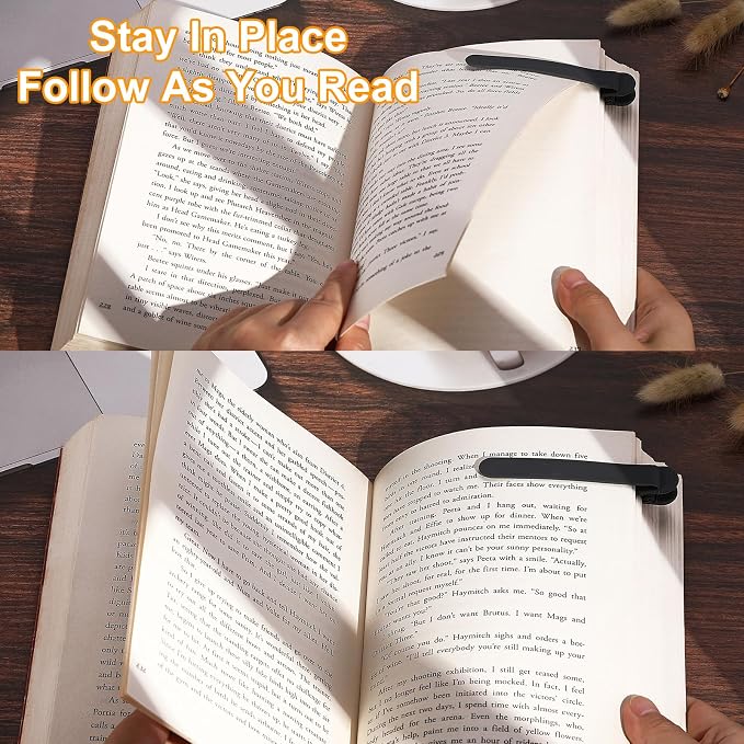 12Pcs Automatic Bookmark, Silicone Smart Book Marks for Reading Women, Men, Kids, Book Markers Clip Reading Accessories Gifts for Book Lovers (2 Dark Grey+2 Light Grey+2 Beige+Colorful 6pcs)