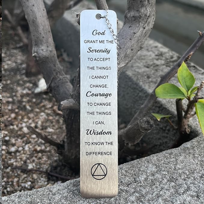 Bible Bookmarks Book Markers, Metal Christian Bookmark Gift Accessories (God Grant me the Serenity)