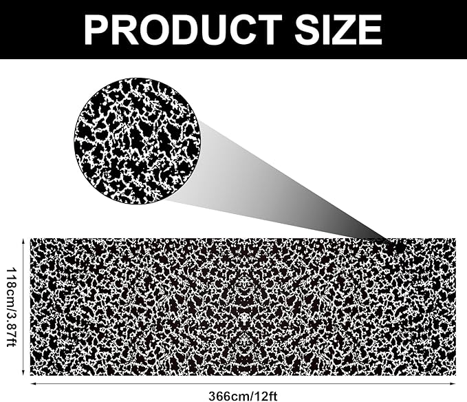 PerKoop 2 Roll Composition Notebook Bulletin Board Paper 3.9" x 12ft Non Woven Bulletin Background Wallpaper Fade Resistant Board Roll Decoration for Arts Crafts Office School Classroom