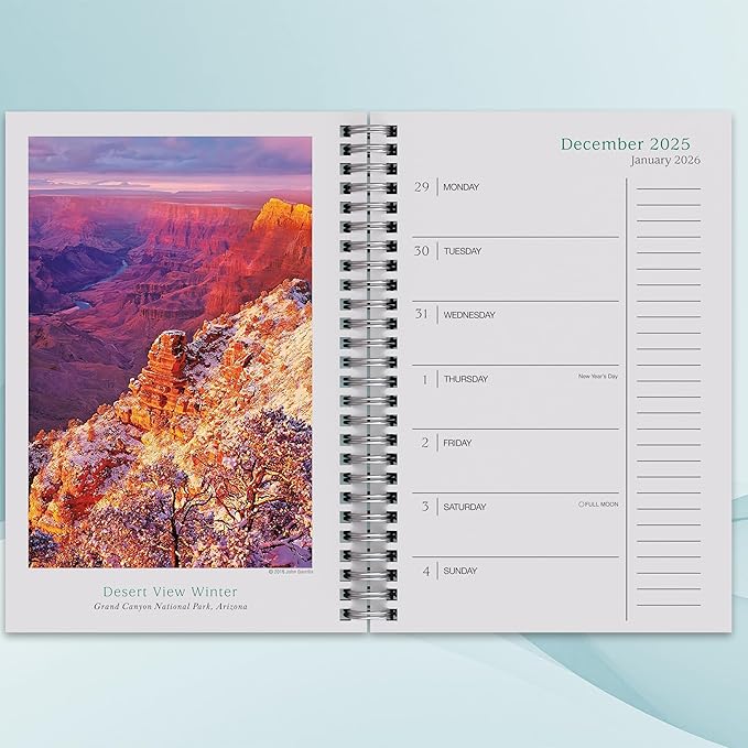 The Spirit of Place 2026 Weekly & Monthly Planner, 12-Month Calendar with Nature Photography & Inspirational Themes of Home, Peace, and Mindfulness, 2026, 6″ × 9″