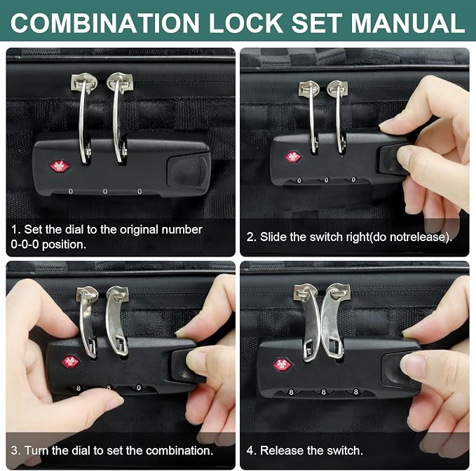 Demao Portable Document Box with Lock,File Storage Box with Waterproof Zipper,Thick Oxford Document Organizer with Multi Compartment, File Organizer for Office/Travel/School