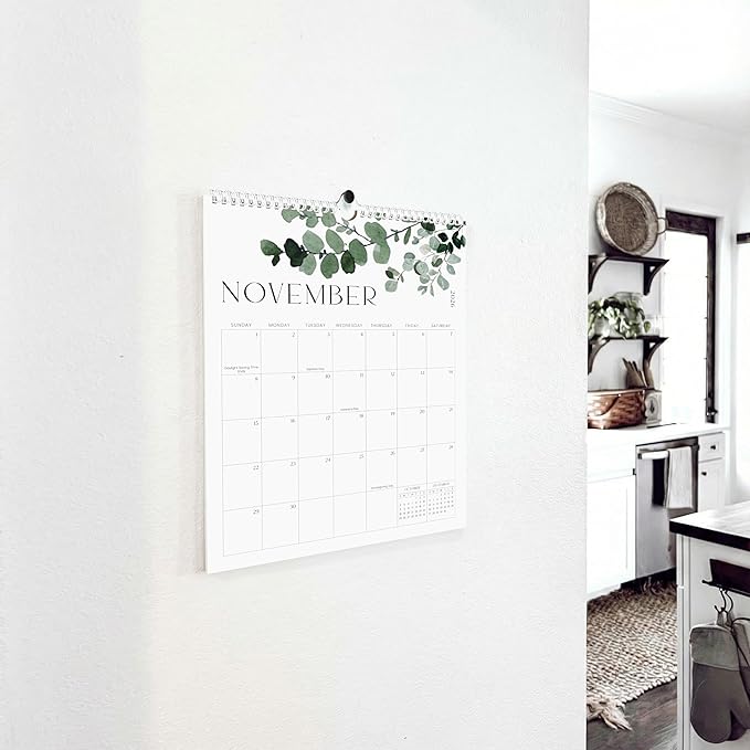 Aesthetic 2026-2027 Wall Calendar - Runs from January 2026 Until July 2027 - The Perfect Large Modern Greenery Calendar Planner for Easy Organizing