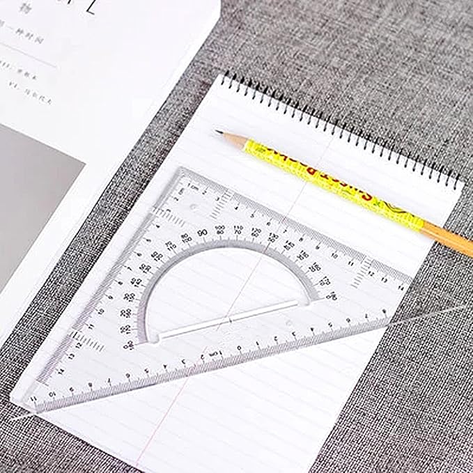 BronaGrand Triangle Ruler Square Set, 30/60 and 45/90 Degrees, Set of 2