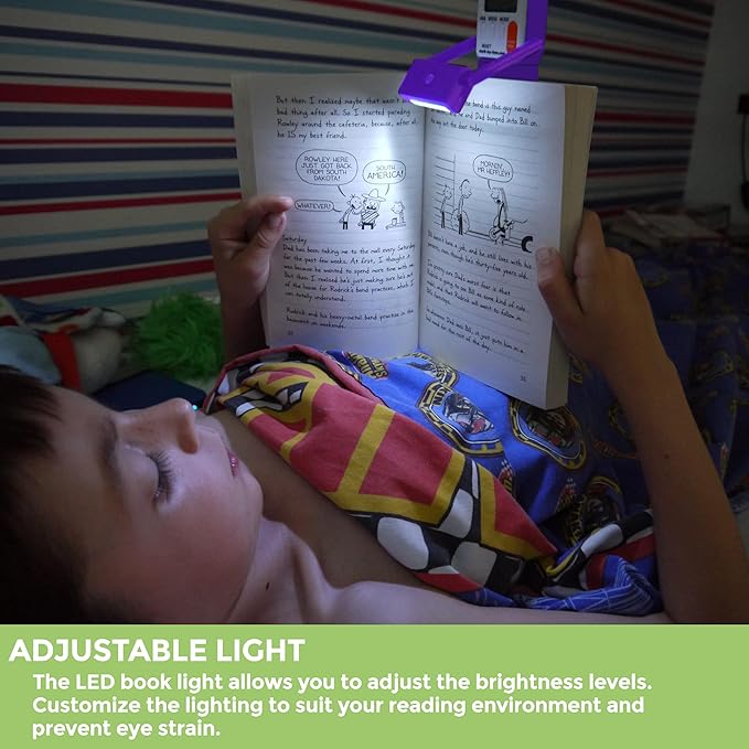 Mark-My-Time Digital Bookmark and LED Book Light - Timer and Bookmark for Kids with LED Book Light, Cool Bookmarks and Reading Incentives, Christmas Gift & Stocking Stuffer - Unicorn