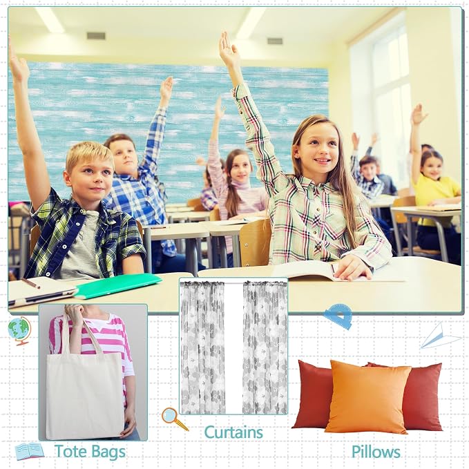 Mindsoft Bulletin Board Paper 48'' x 107'' Class Boards for Classroom Bulletin Boards Everyone is Welcome Classroom Board Decor Pillows Curtains Crafts(1 Pc,Rustic)