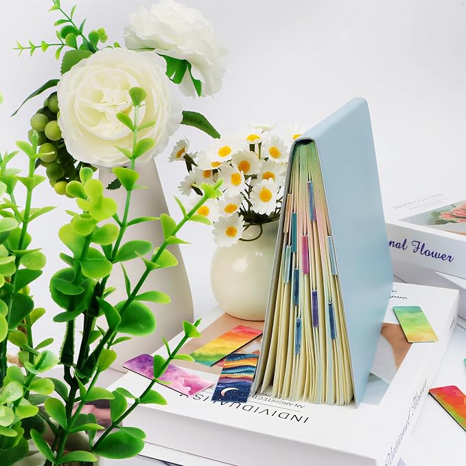 96Pack Magnetic Bookmarks for Reading Women Men Teacher Book Lovers Gifts, Bookmarks Bulk Personalized Bookmark Magnet Bookmark Clips Cute Pretty Funny Book Markers (multi-colored-01)
