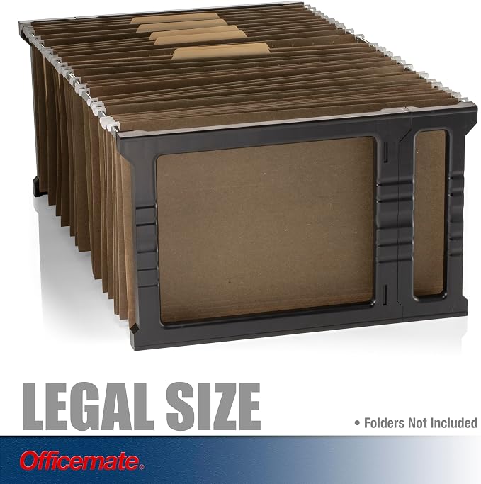 Officemate Plastic Hanging File Folder Frame, 18 Inch, Letter and Legal Size.(91961) (Pack of 4)